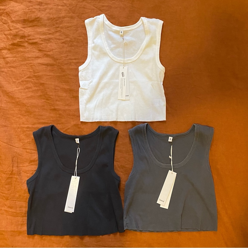 Elwood Cropped Tanks (Pack of 3)